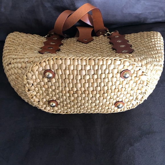 Michael Kors Santorini Style wicker rattan tote - Picture 4 of 7